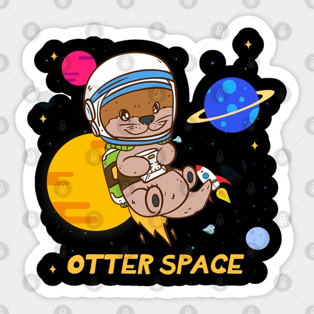 Otter Space Sticker by NotoriousMedia